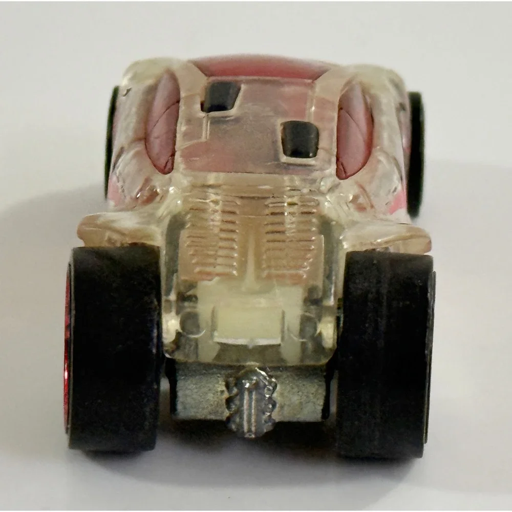 Hot Wheels Vandetta Toy Car Kids 1:64 Clear Red X-Raycers Diecast